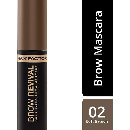 Max Factor Brow Revival Densifying Eyebrow Gel With Oils and Fibres 4.5g Black Brown