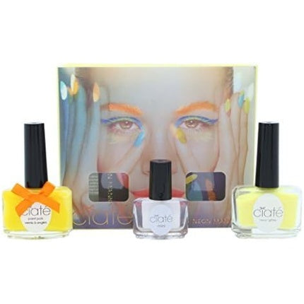 Ciate Corrupted Neon Manicure Megaphone Big Yellow Taxi Glitter Nail Polish Varnish Set