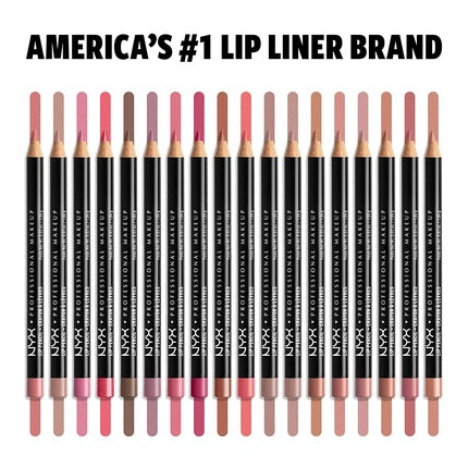 NYX Professional Makeup Slim Lip Pencil Long-Lasting Creamy Lip Liner Hot Red