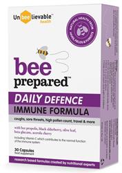 BEE Prepared Daily Immune Formula 30 Capsules, UnBEElievable Health