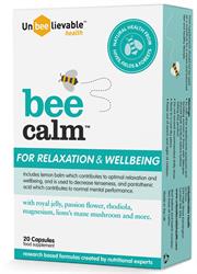 Bee Calm 20 Capsules, UnBEElievable Health