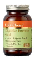 Digestive Enzyme Gold contains 9 plant based enzymes 60 caps, Udo's Choice