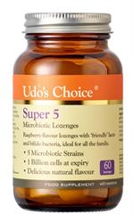 Udo's Super 5 Microbiotic 60 Lozenges, Udo's Choice