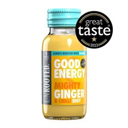 Mighty Ginger Shot ginger & turmeric wake-up shot 60ml, Unrooted