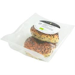 Pur Pain Organic Vegan Nigella Seed Bagels 2x90g, Pur Pain