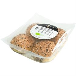 Pur Pain Organic Vegan Sesame & Nigella Seed Burger Rolls 4x50g, Pur Pain