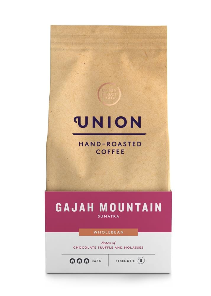 Union Pečena kava Kava Gajah Mountain Sumatra - WholeBean