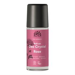 Organic Crystal Deodorant Roll On Rose 50ml, Urtekram