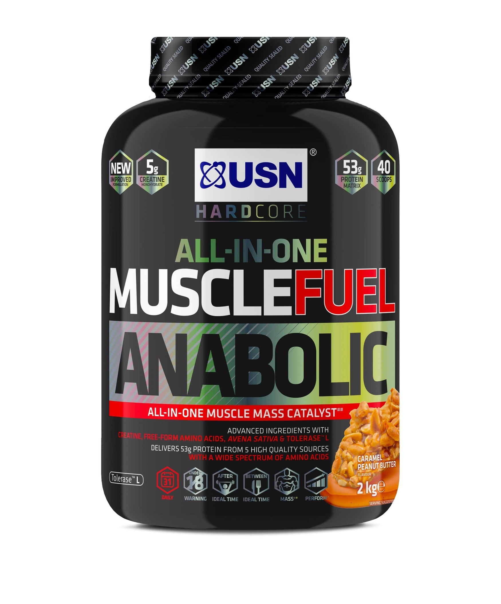 USN Muscle Fuel Anabolic 2kg Caramel Peanut Butter