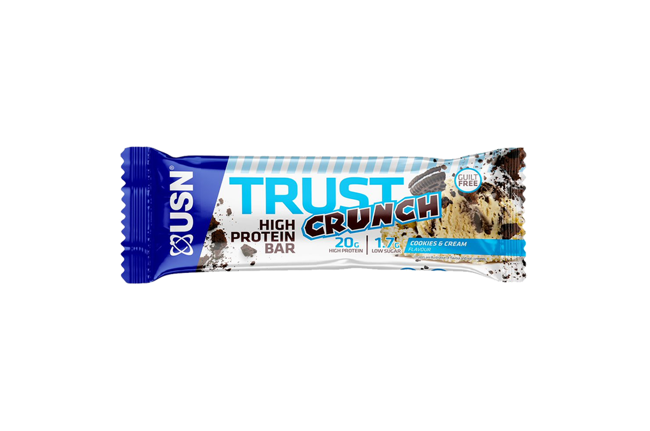 USN Trust Crunch Bars 12x60g Cookies & Cream