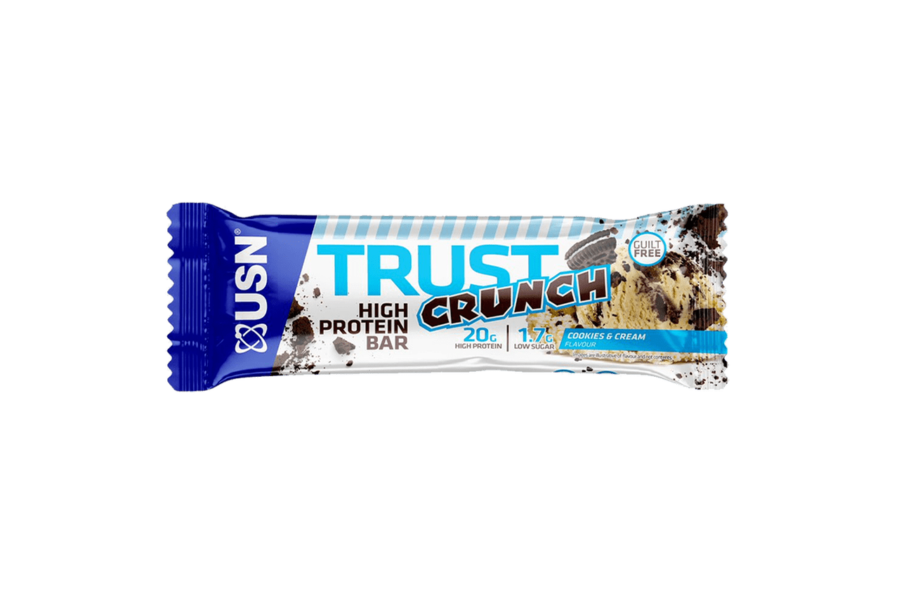 USN Trust Crunch Bars 12x60g Cookies & Cream