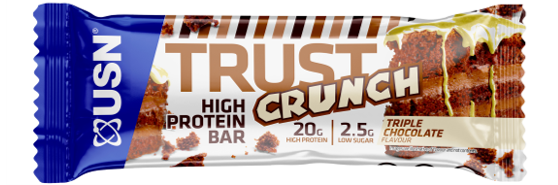 USN Trust Crunch Bars 12x60g Triple Chocolate