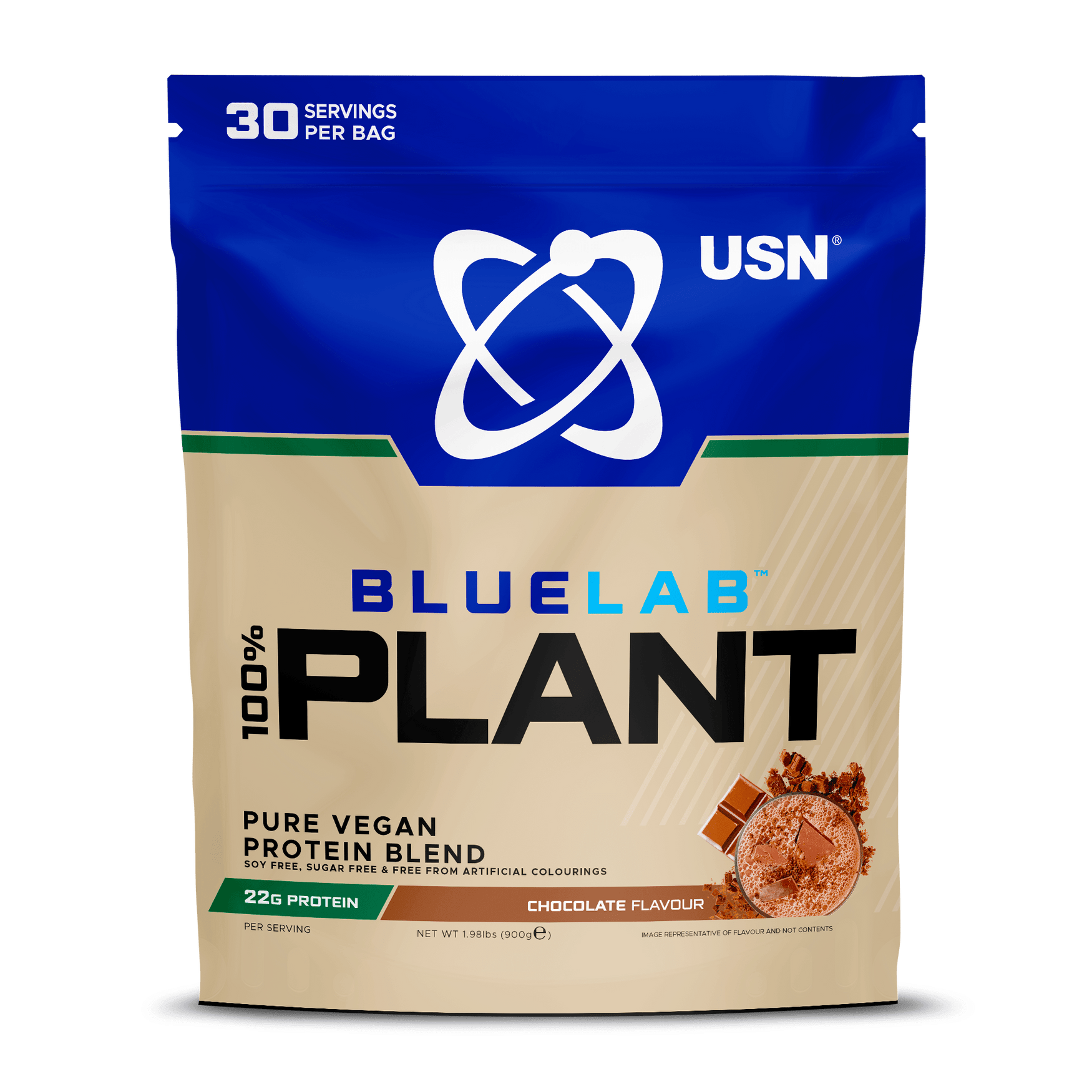 USN 100% Plant Protein 900g Chocolate