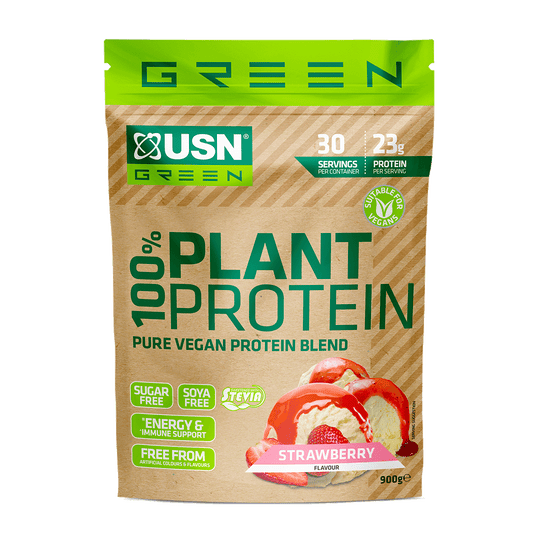 USN 100% Plant Protein 900g Strawberry