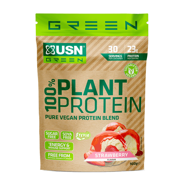 USN 100% Plant Protein 900g Strawberry