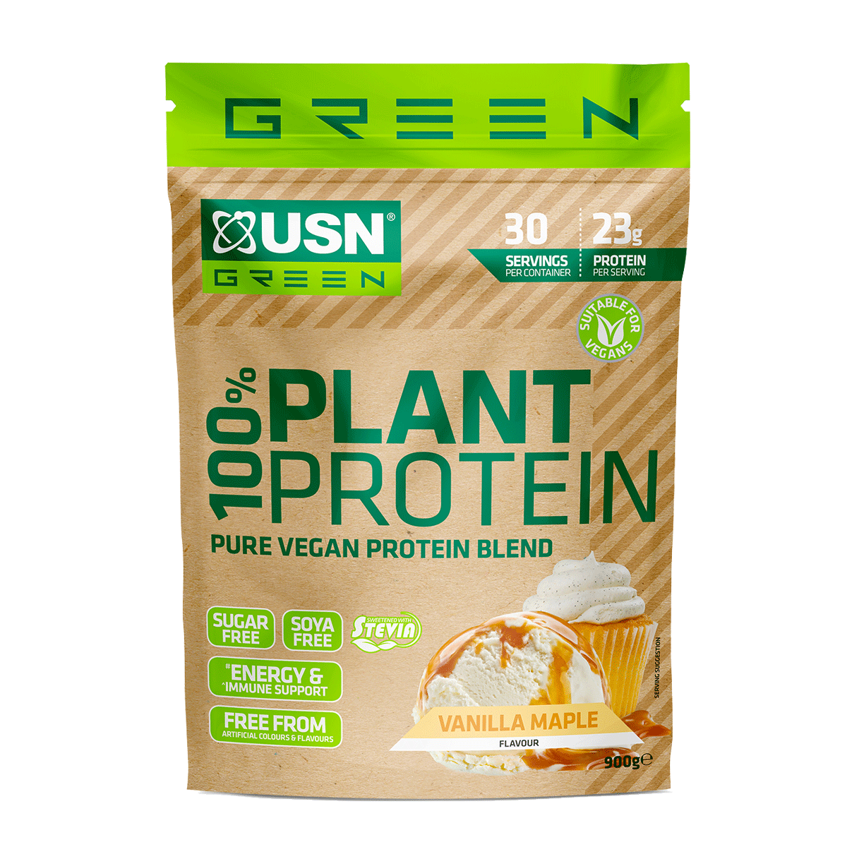 USN 100% Plant Protein 900g Vanilla Maple