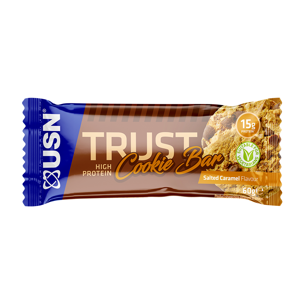 USN Trust Cookie Bars 12x60g Salted Caramel