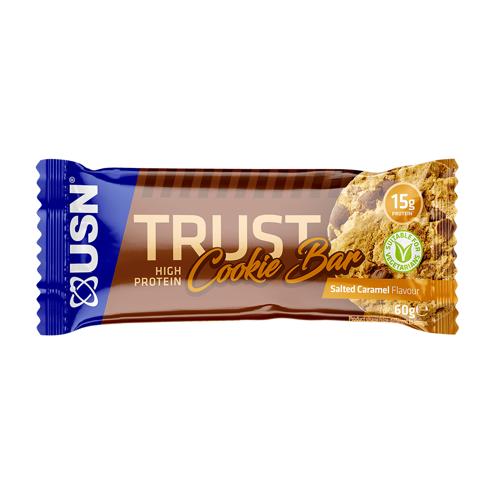 USN Trust Cookie Bars 12x60g Salted Caramel