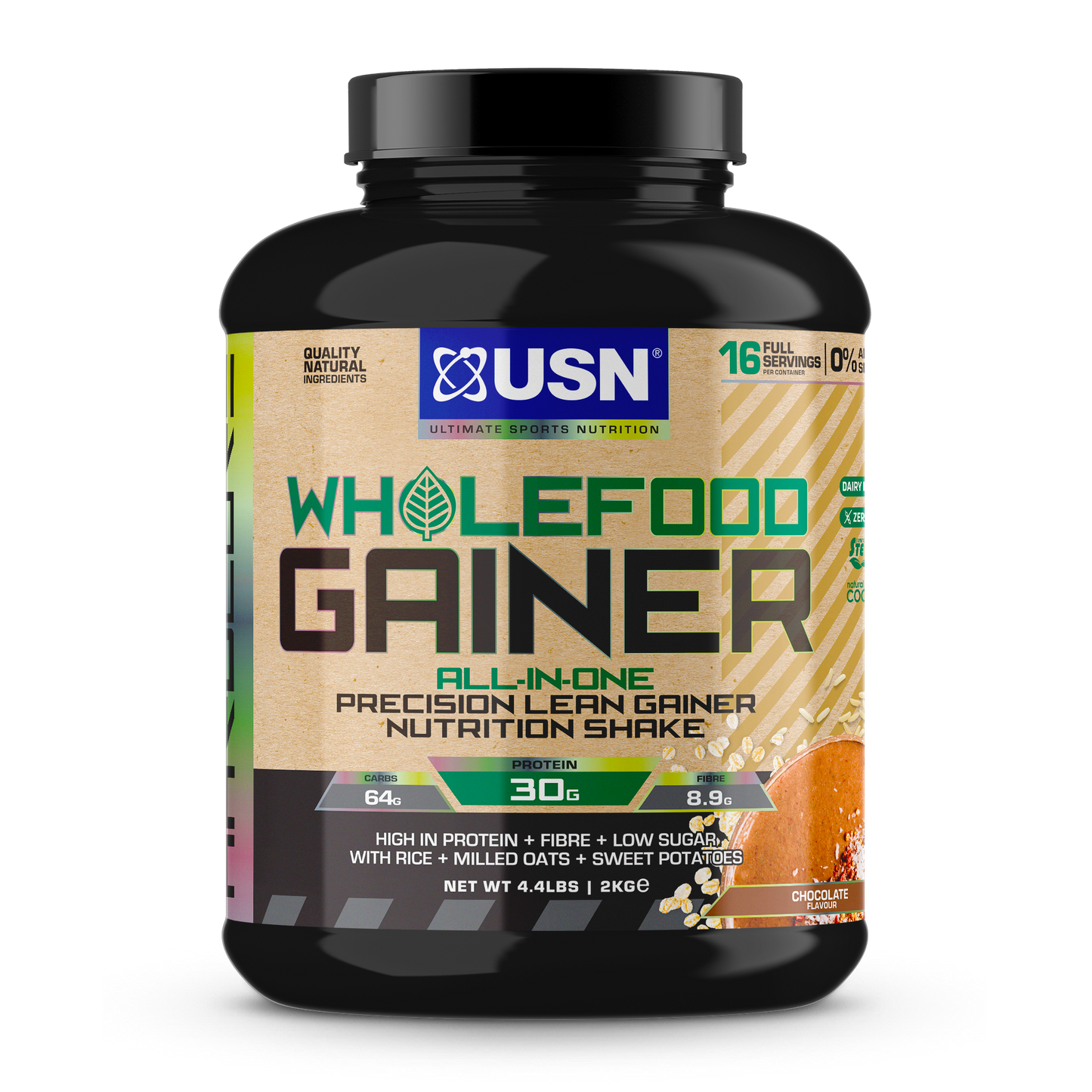 USN Wholefood Gainer 2kg Chocolate