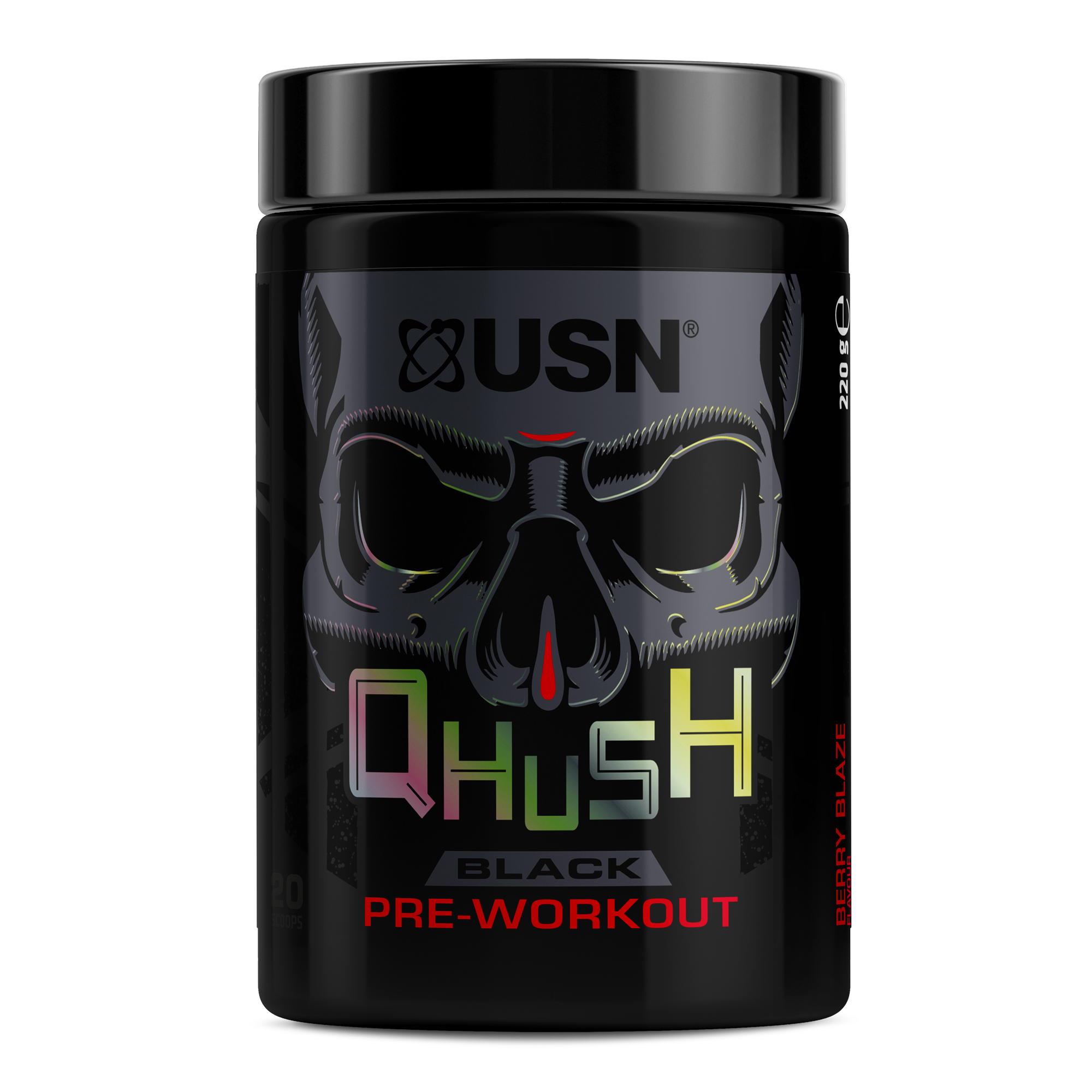 USN QHUSH Black 220g Berry Blaze