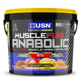 USN Muscle Fuel Anabolic Variety Pack 4kg Peanut Caramel/Choc/Strawb/Banana