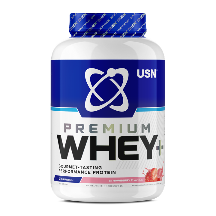 USN Whey+ Protein 2kg Strawberry