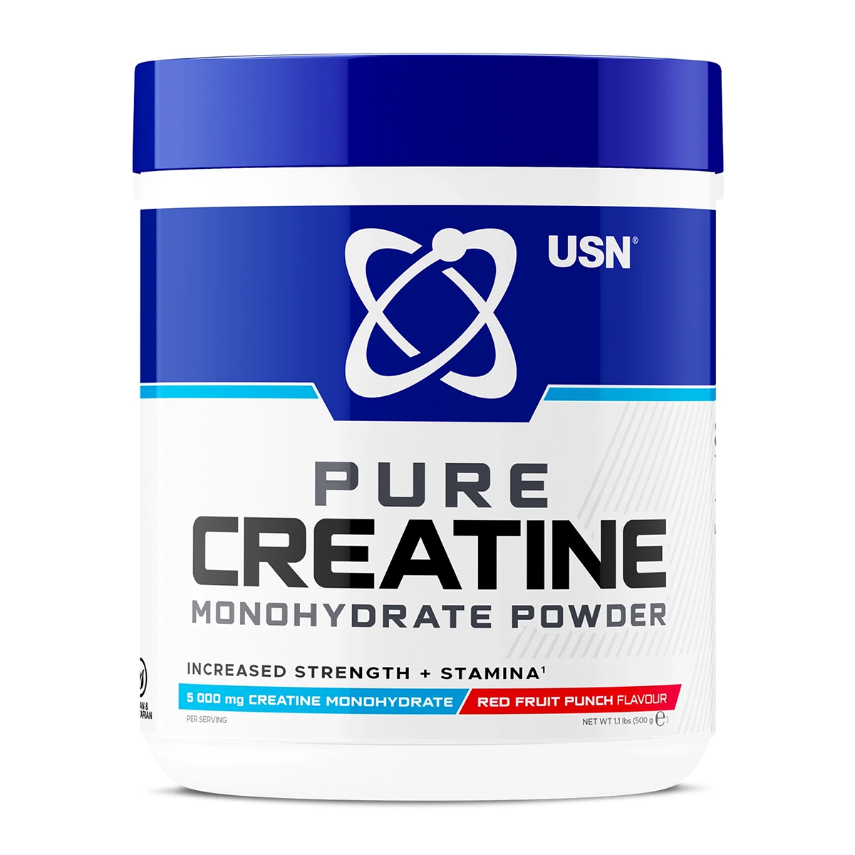 USN Creatine Micronized Monohydrate 500g Red Fruit Punch