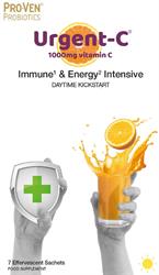 Urgent C 100mg Vit C Immune & Energy Daytime with Probiotics, Urgent-C