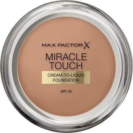 Max Factor Miracle Touch Foundation New and Improved Formula SPF 30 Hyaluronic Acid 11.5g 85 Caramel