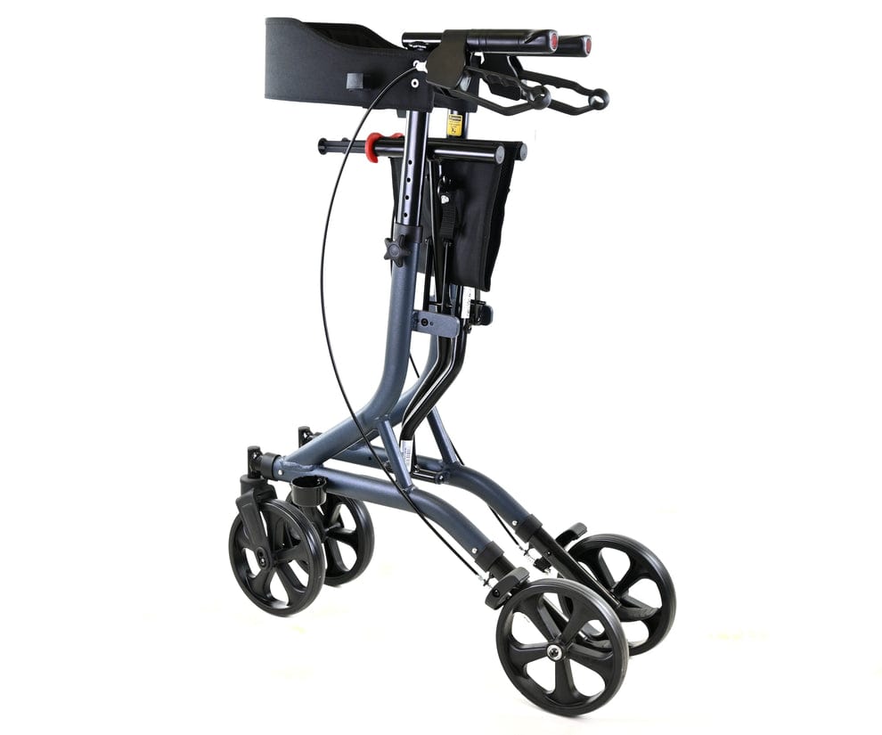Zoom Ultra Lightweight Folding Rollator with Seat, Storage Bag & 8" Wheels – One Rehab Mobility Aid