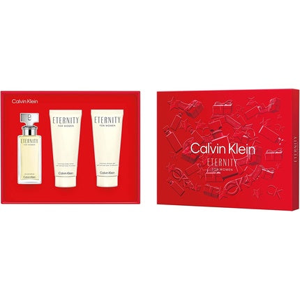 Calvin Klein Eternity Gift Set 50ml Eau De Parfum + 100ml Shower Gel + 100ml Body Lotion