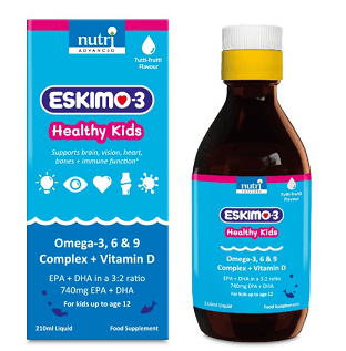 Metagenics Eskimo-3 Healthy Kids Tutti-Frutti Omega 3, 6 & 9 Liquid – 210 ml – Bild 3