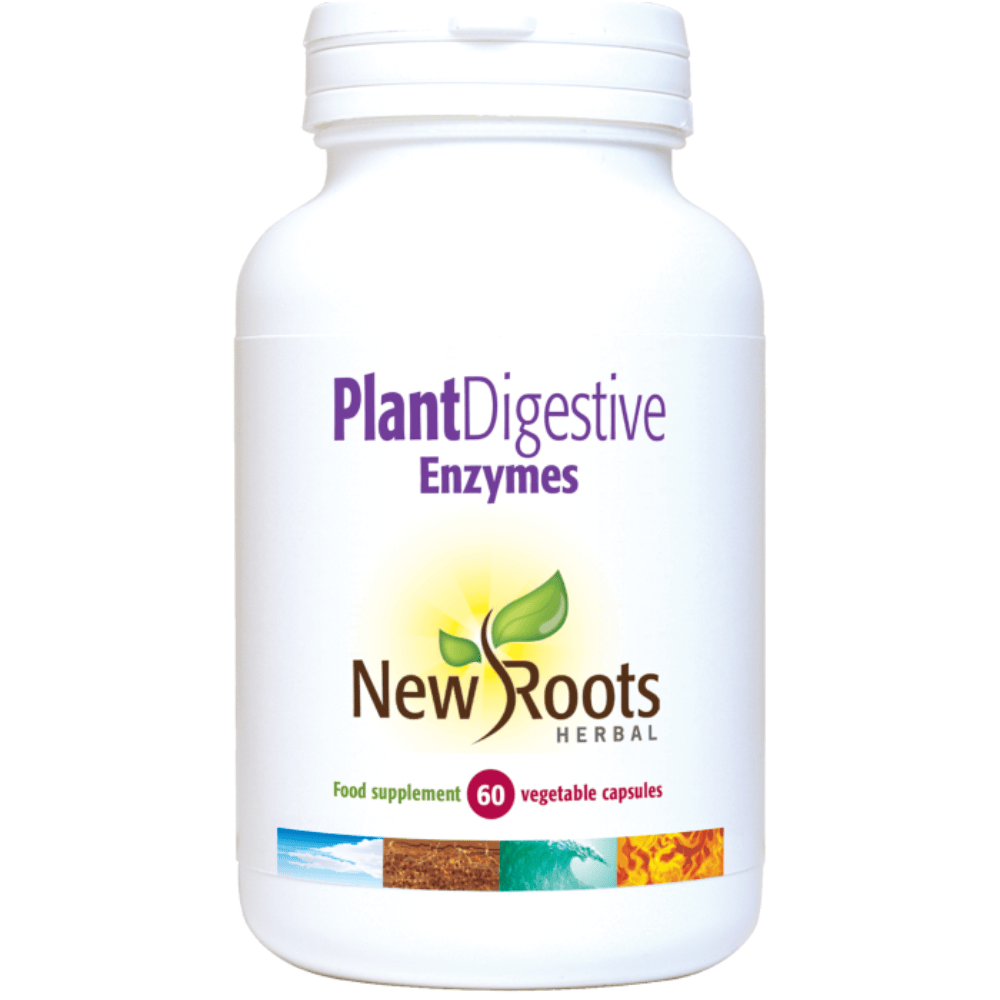 Enzymes digestives de plantes à base de plantes New Roots – 60 gélules – image 3