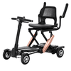 Welzo Veloce Auto automatic folding mobility scooter – Rose Gold