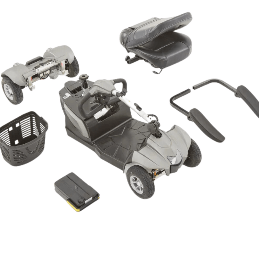 Aura 4 mph Mobility Scooter – Lightweight, Suspension, 21-Mile Range, 22 Stone Max Weight