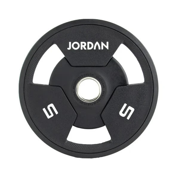 Jordan 5kg Urethane Tri Grip Olympische plaat