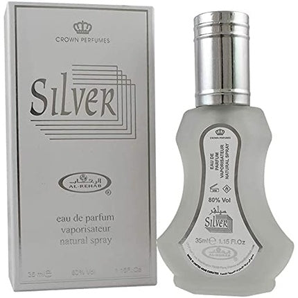 Silver Al-Rehab Eau De Natural Perfume Spray 35ml Floral 1.15 fl oz