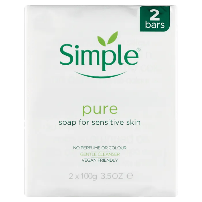 Simple Pure Bath Soap 100g Pack of 2 - welzo