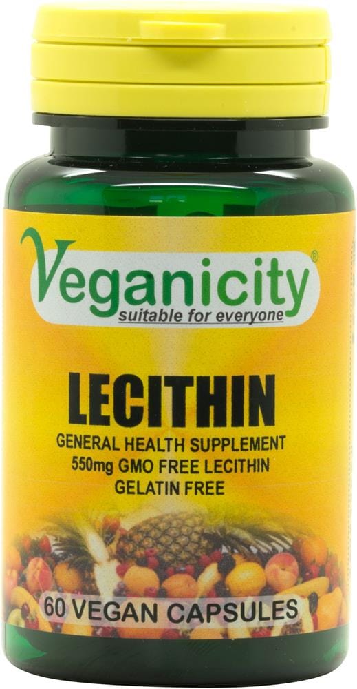 Veganiciteit Lecithin 550 mg 60 VCAP's Natuurlijk rijk aan choline en inositol!