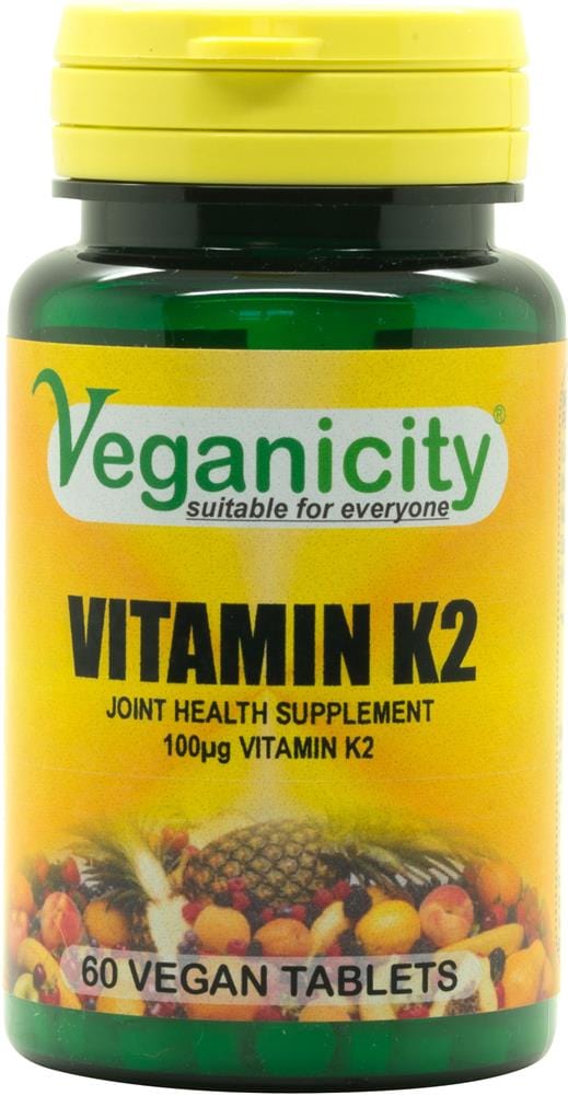 Veganicity Vitamin K2 100ug 60 Vtabs to help with the proper bone formation