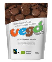 Vego Fine Hazelnut Chocolate Melts 180g, Vego