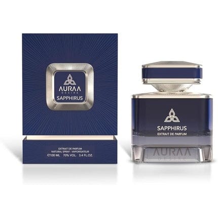 Sapphirus Extrait De Perfume 100ml by Auraa Desire Bold Spicy Citrus Fragrance for Men Sandalwood Amber Patchouli Vetiver Scents Long Lasting Eau de Parfum