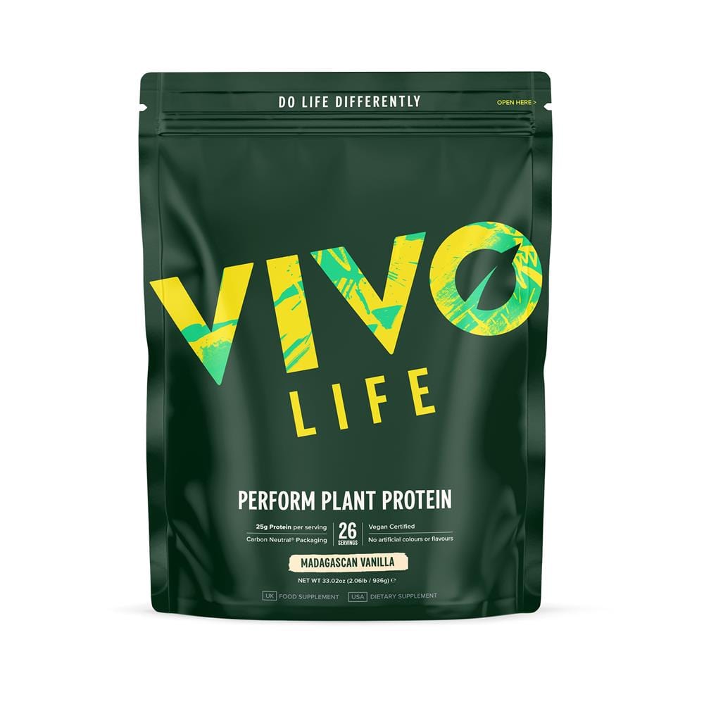 Vivo Vivo Life Esegui proteina vegetale Madagascan Vanilla 936G