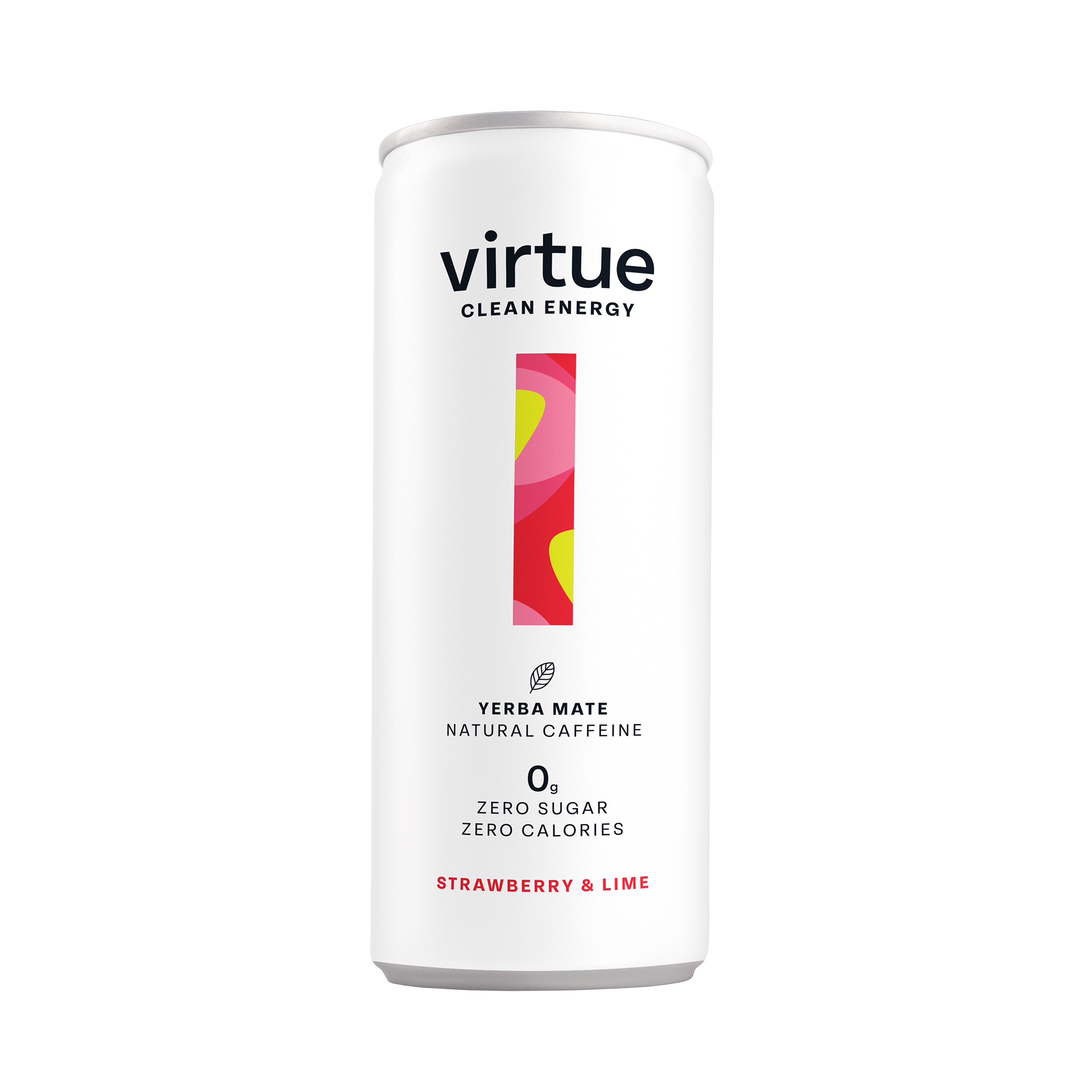 Virtue Clean Energy Yerba Mate 12x250ml Strawberry and Lime