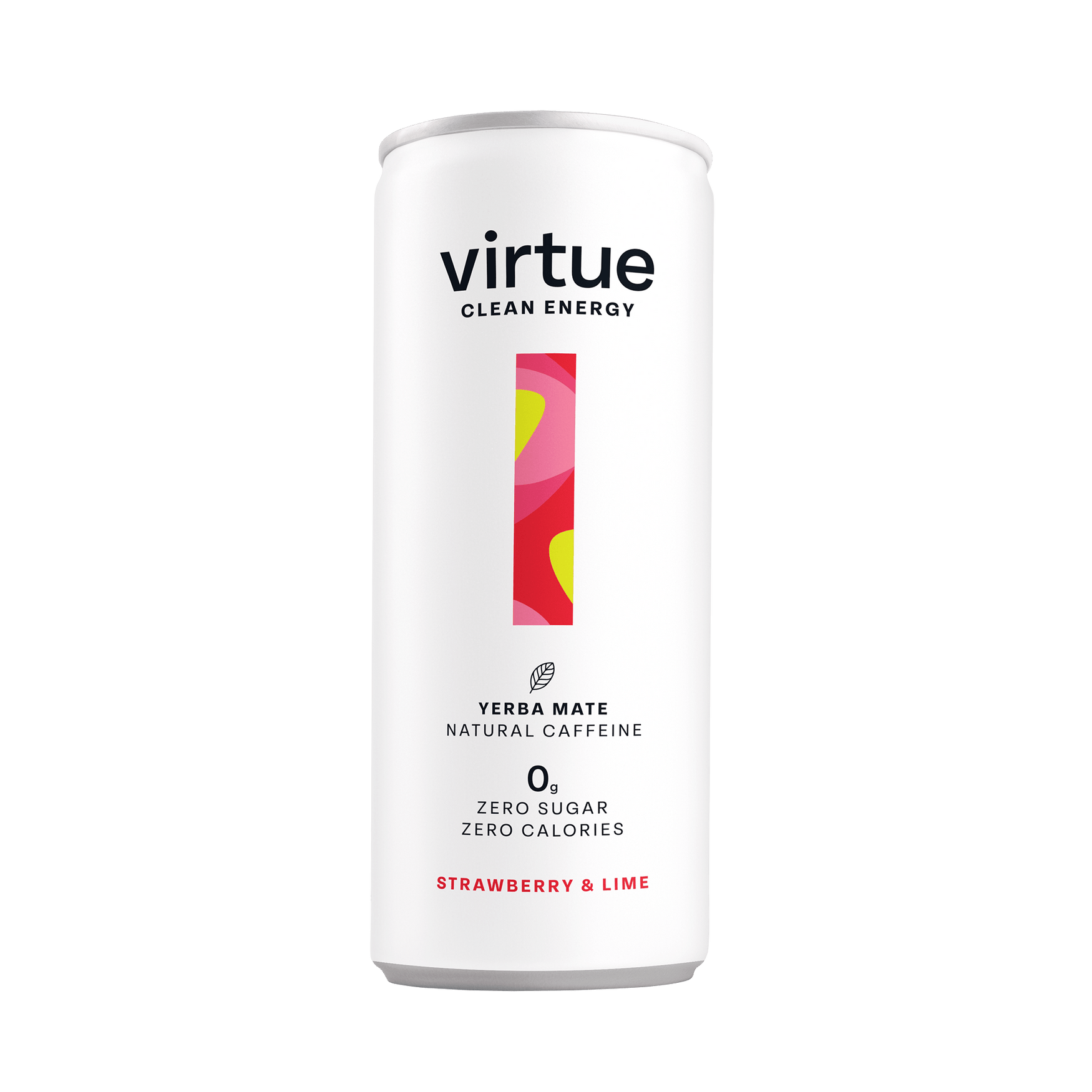 Virtue Clean Energy Yerba Mate 12x250ml Strawberry and Lime