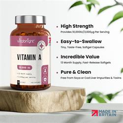 Vitamin A - 10000iu - 400 day supply, Vitabright