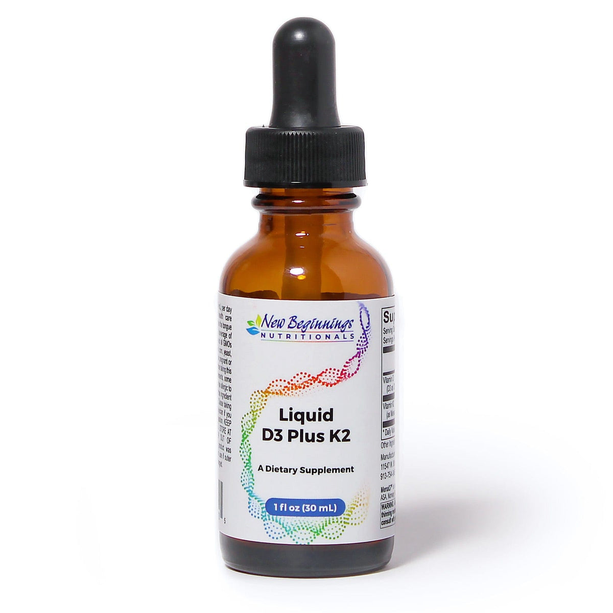 New Beginnings Liquid Vitamin D3 Plus K2 – 30 ml