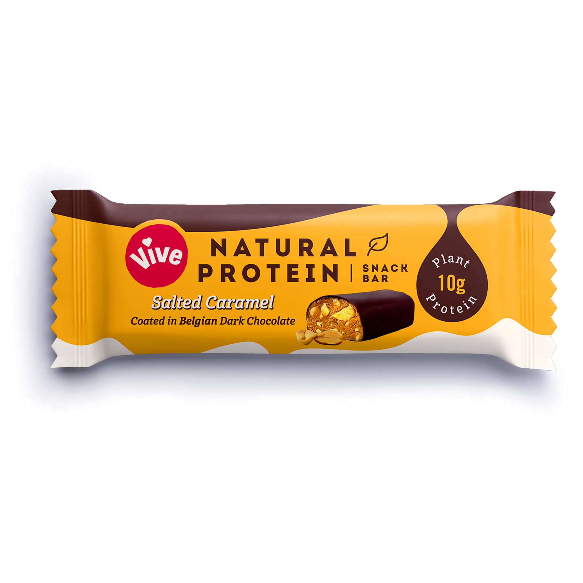 Vive Natural Protein Snack Bar 12x49g Salted Caramel