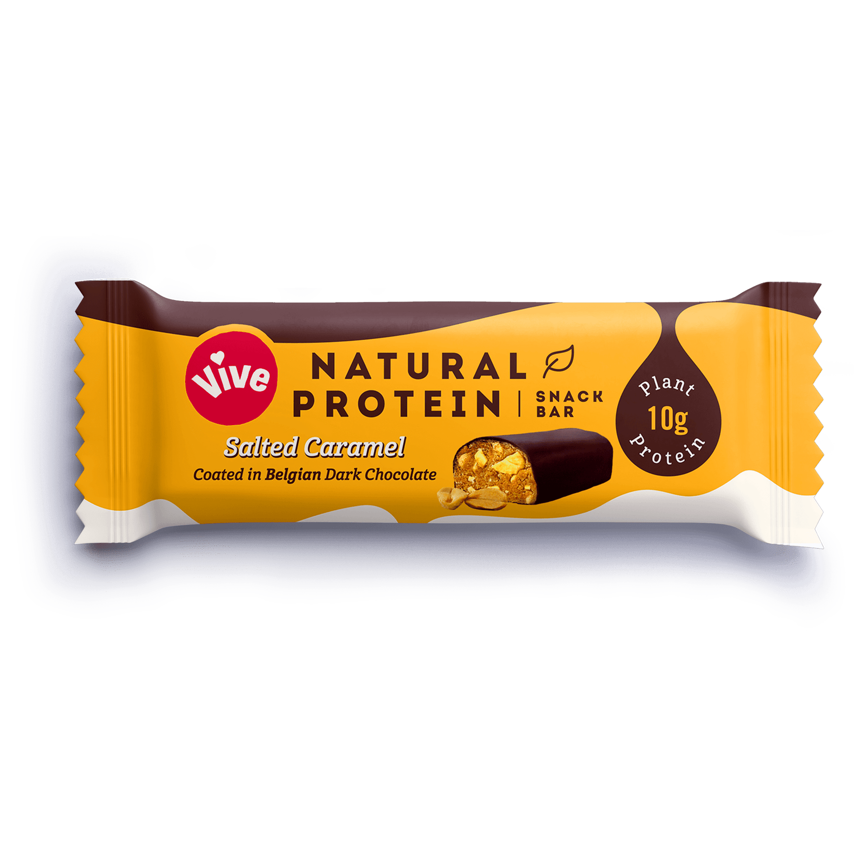 Vive Natural Protein Snack Bar 12x49g Salted Caramel