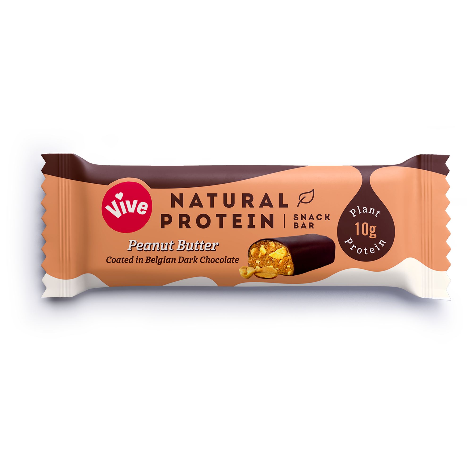 Vive Natural Protein Snack Bar 12x49g Peanut Butter